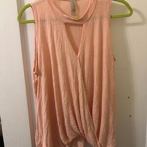 Allison Joy Blush Twist Front Tank Top